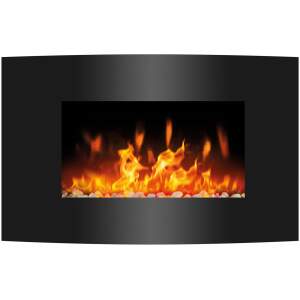 Afbeelding van Elektrische Verwarming Sfeerhaard - Open Haard met Afstandbediening - Gebogen - 950 tot 2000W - Tot 30m2 -