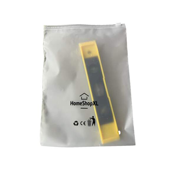 Afbeelding van HSXL - Kleine Magnetische Waterpas - 23cm - met 3 Libellen - Magneet aan 1 zijde - Geel - BPK - 63d4 f19e