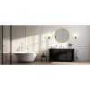 Afbeelding van HSXL - Spiegels - Luxe Ronde Spiegel Goud - 60 cm Groot - Grote Wandspiegel 60cm Rond met Gouden Rand -