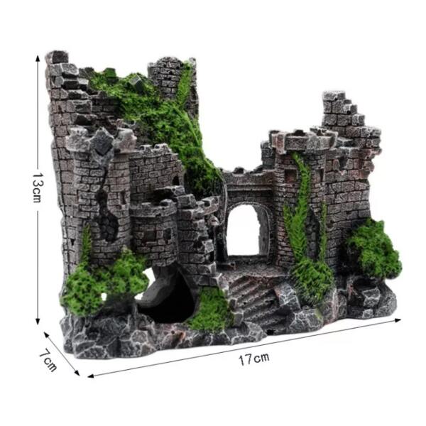 Afbeelding van Aquarium Decoratie - Ornamenten - Kasteel - 68b3 3467 465f bded e66e3fed691f