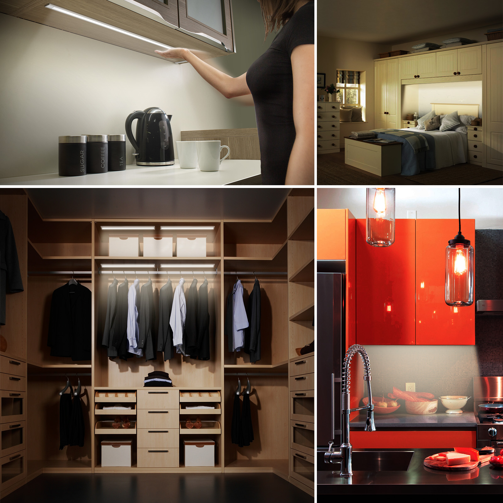 Afbeelding van Ultradunne Kastverlichting met Bewegingssensor - 3 modi - Monteert Magnetisch - USB oplaadbaar -