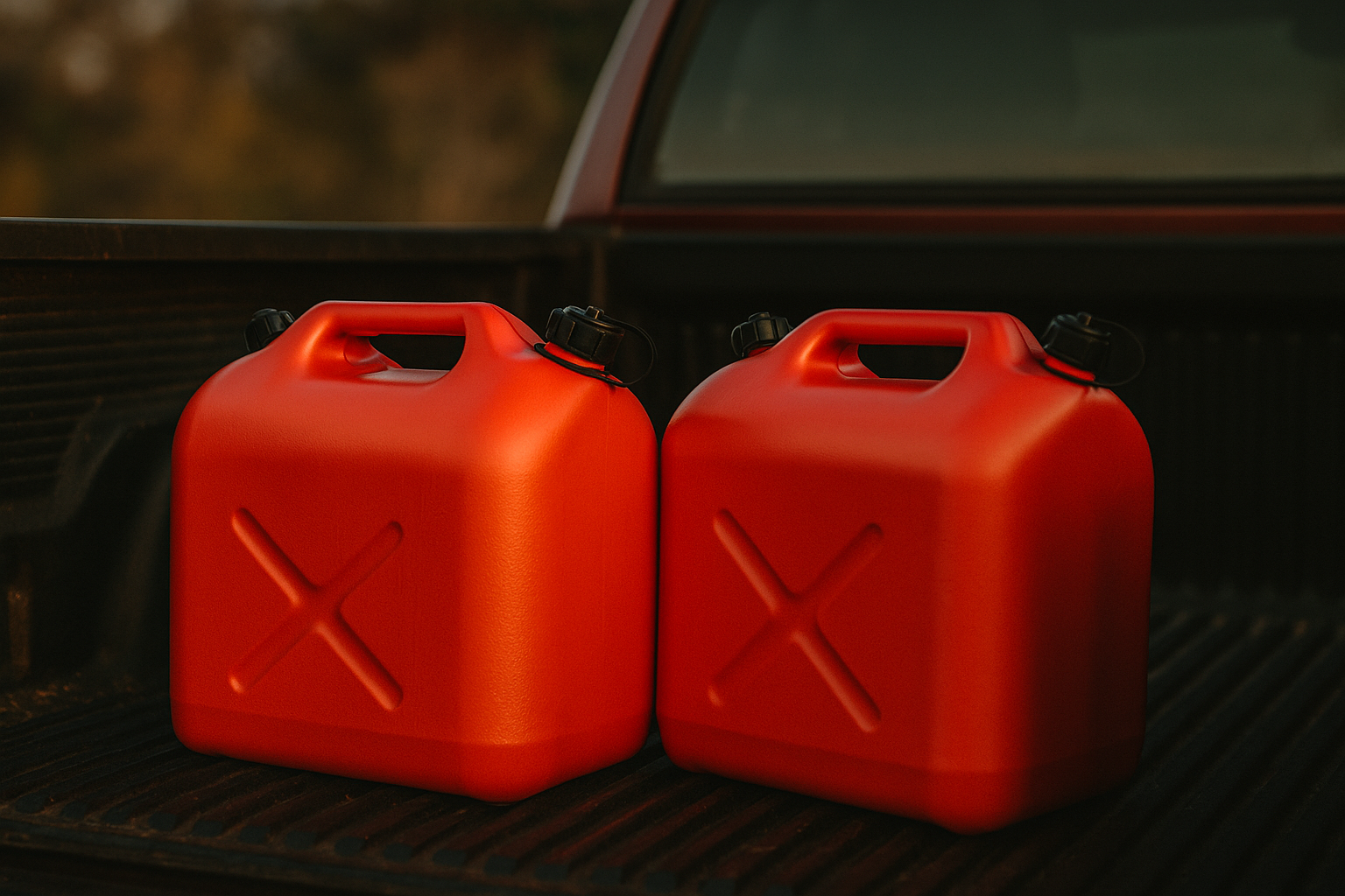 Afbeelding van Brandstof Jerrycan 20 Liter Benzine of Diesel - 20L met tuit en ontluchtingsnippel - Brandstoftank - 6905