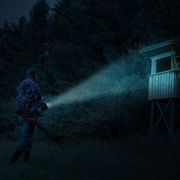 Afbeelding van PHENOM - Zaklamp Verstraler - ''Mini Gun'' - Grote Zaklantaarn - Extra fel - Outdoor of