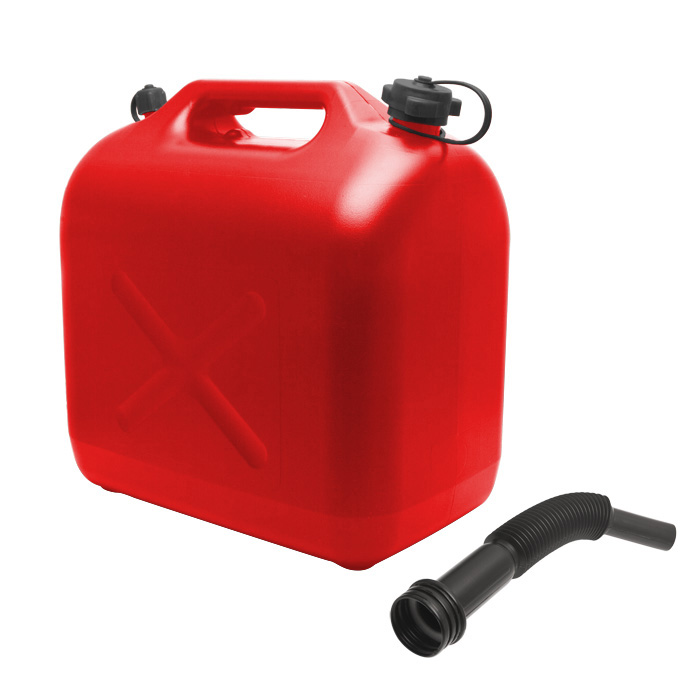 Afbeelding van Brandstof Jerrycan 20 Liter Benzine of Diesel - 20L met tuit en ontluchtingsnippel - Brandstoftank - 69a0