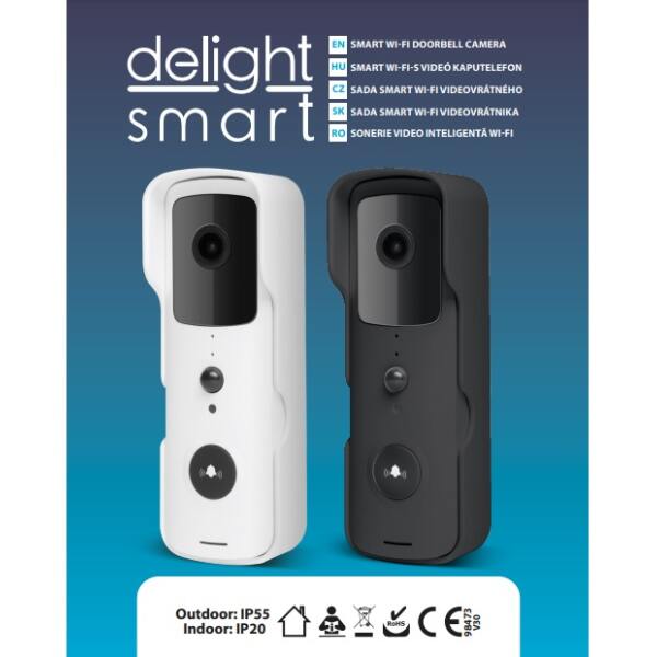 Afbeelding van Delight Video Deurbel met Camera En Wifi - Intercom – Full HD 1080p – 150 dagen batterijduur! -
