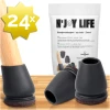 Afbeelding van N'JOY LIFE - 24x Premium Stoelpoot beschermers Flexibel - Stoelpootdoppen 14-21 mm voor Ronde Stoelpoten