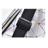 Afbeelding van Stijlvolle Zilveren Fanny Pack - Grote Iridescent Heuptas in Holografisch Zilver voor een Glanzende Look op