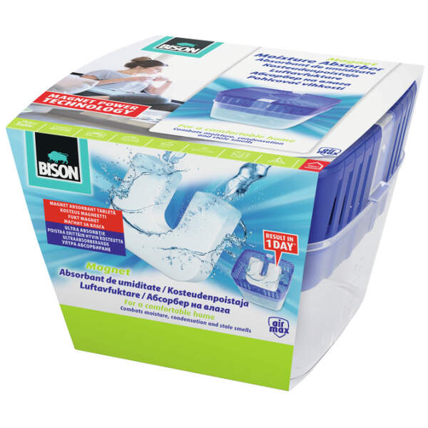 Afbeelding van Bison ® - AIRMAX - Vochtvreter ® - voor in Huis - tot 45m3 - Inclusief Vochtmagneet - 6c93 ade1 423e b926