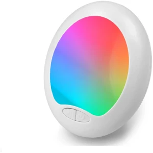 Afbeelding van 7 Kleuren Nachtlampje Stopcontact Stekkerlamp - Moodlight - Voor Kinderen / Volwassenen - Automatisch