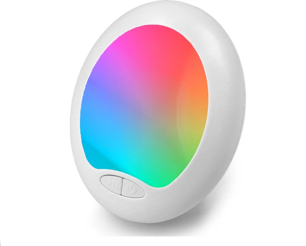 Afbeelding van 7 Kleuren Nachtlampje Stopcontact Stekkerlamp - Moodlight - Voor Kinderen / Volwassenen - Automatisch