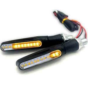 Afbeelding van HSXL - 2 stuks LED Motor Richtingaanwijzers Dynamisch - Motorknipperlichten - Universeel - Buigbaar -