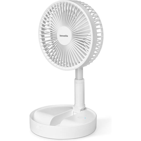 Afbeelding van Bewello Ventilator - Opvouwbare Statiefventilator / Tafelventilator - 4800mAh ingebouwde batterij - USB