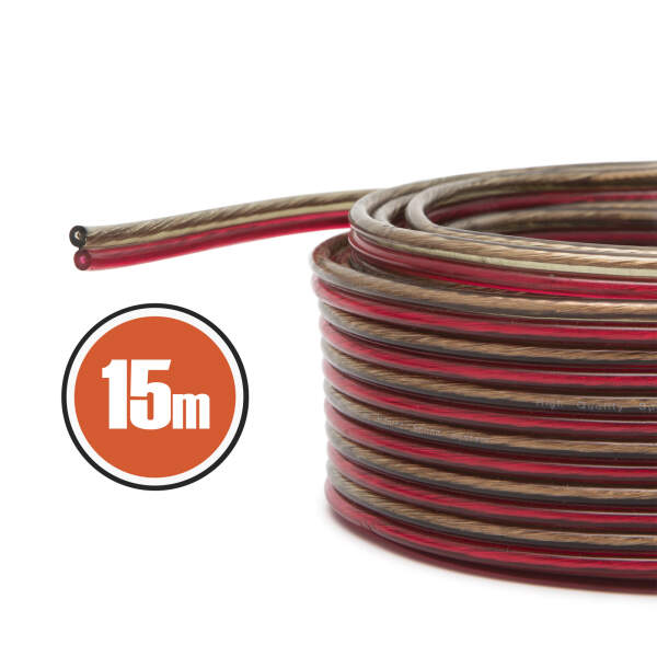Afbeelding van Luidsprekerkabel - Speakerkabel - Audiokabel 15m - 15 meter - 2 x 1,5 mm² - NX20027X15 - 7046 dbb3 430a 98ba
