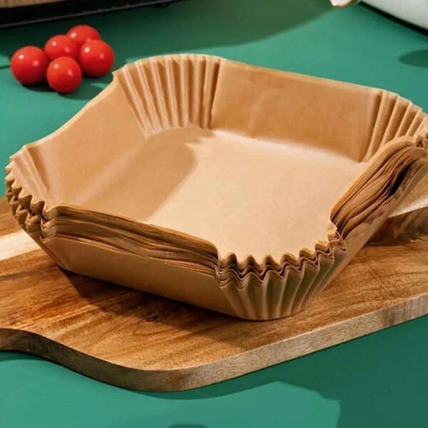 Afbeelding van Bewello Airfryer Bakpapier Vierkant - 20x20 cm - Air Fryer Bakpapier XXL - Airfryer Wegwerpbakjes - 50 stuks