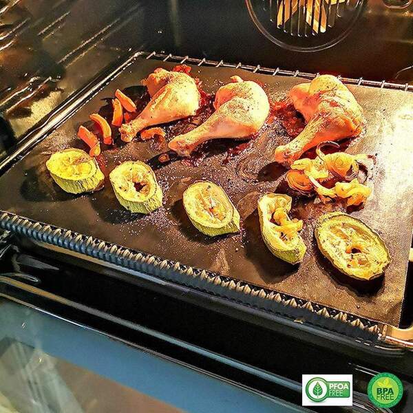 Afbeelding van Family Pound - Barbecue Mat - Grill Mat voor BBQ - SET van 3 stuks - Herbruikbaar Bakpapier - Oven en