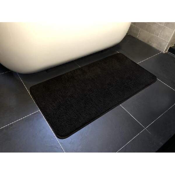 Afbeelding van Badmat - 60x120cm - Zwart - Grote Antislip Douchemat Badkamermat of WC mat - 7243 f72b 4043 ba9b fdbf5549425d