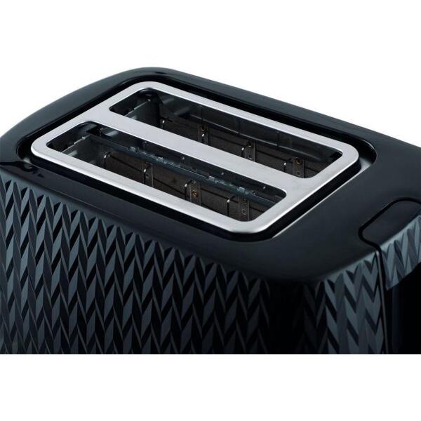 Afbeelding van Toaster Broodrooster Retro - Zwart - Vintage Geroosterd brood Toaster - met Cool Wall, Ontdooi en