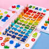 Afbeelding van Visjes Vangen Spel met Letter Puzzel en Telraam - Houten Educatief speelgoed - Vissen vangen Hout - Leren