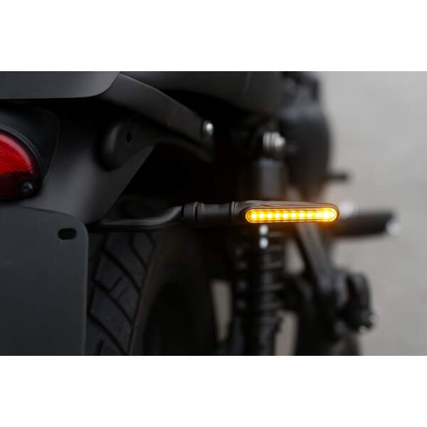 Afbeelding van HSXL - 2 stuks LED Motor Richtingaanwijzers Dynamisch - Motorknipperlichten - Universeel - Buigbaar -