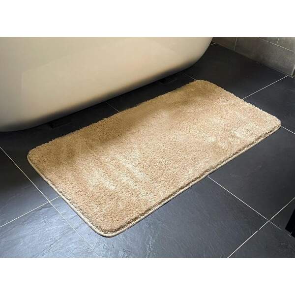 Afbeelding van Badmat - 60x120cm - Beige Champagne - Grote Antislip Douchemat Badkamermat of WC mat - 7418 ccef 4230 965c