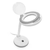 Afbeelding van Handy - Bureau Loeplamp op Standaard - Vergrootglas met verlichting - Op Netstroom - 100MM Glas - Loep Lamp -