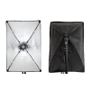 Afbeelding van Softbox Studiolamp - E27 fitting (lamp excl.) - met Statief tot 230cm hoog - Studioflitser Continue