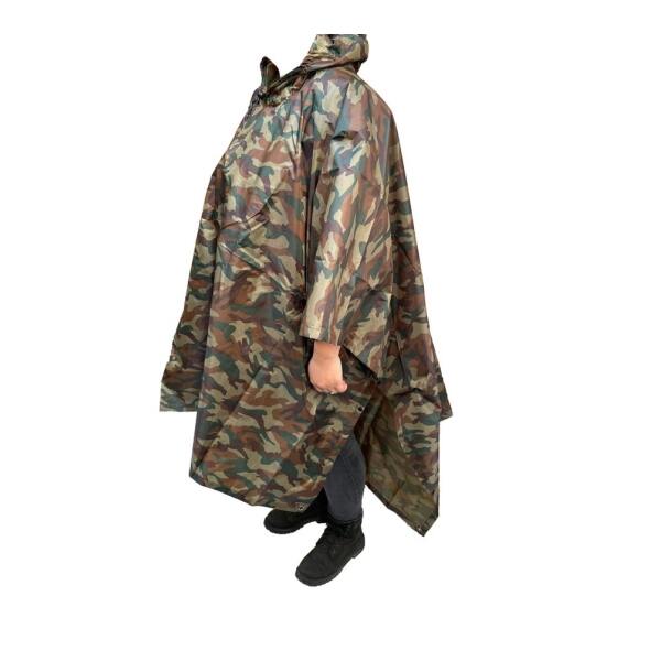 Afbeelding van Regenponcho / Fietsponcho Herbruikbaar voor Volwassenen ( Dames en Heren ) - 200x110cm - 100% Ripstop