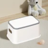 Afbeelding van Opstapje Kind - Max 100kg - Wit - Antislip Krukje - WC Krukje - Kinder Opstapjes - WC Trainer - WC Kinderhulp