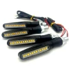 Afbeelding van HSXL - 4 stuks LED Motor Richtingaanwijzers Dynamisch - Motorknipperlichten - Universeel - Buigbaar -