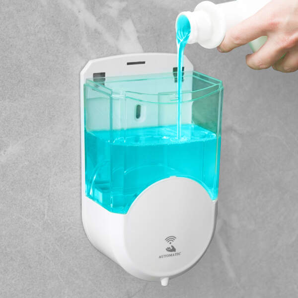 Afbeelding van Vog&Arths - Automatische Zeepdispenser met Sensor - Zeeppompje - Wit - Automatische Zeep pomp - 600ML -