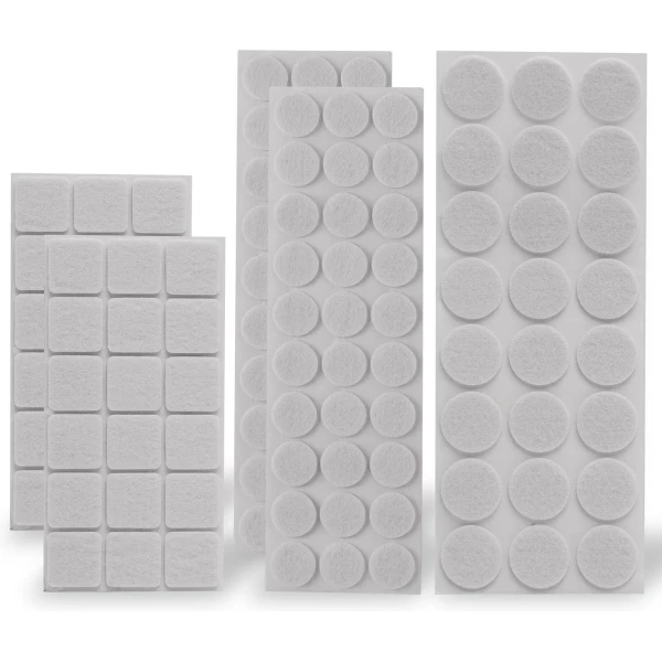 Afbeelding van 240x Premium Viltjes Stoelpoten - Zwart & Wit - Zelfklevend Anti Kras Meubelvilt voor Meubels - 240 stuks