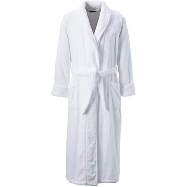 Afbeelding van HSXL - Luxe Badjas van Katoenen Badstof - Heren & Dames - XL - Wit - HOTEL Kwaliteit - 100% Katoen -