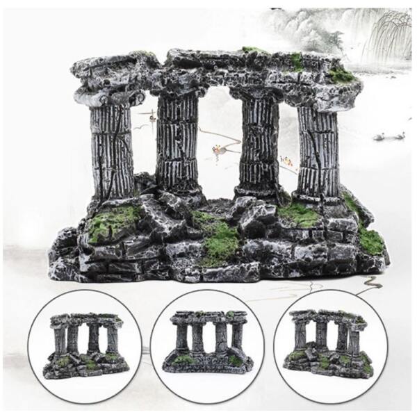 Afbeelding van Aquarium Decoratie - Ornamenten - 1 Stuk - Griekse Tempel - 8371 013a 4c95 97b0 71ea6a063f43