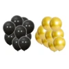 Afbeelding van 18 Jaar Zwart & Goud Verjaardag Decoratie Versiering - 25 delig - Ballonnen - BPK - 8410 c60a 4930 a389