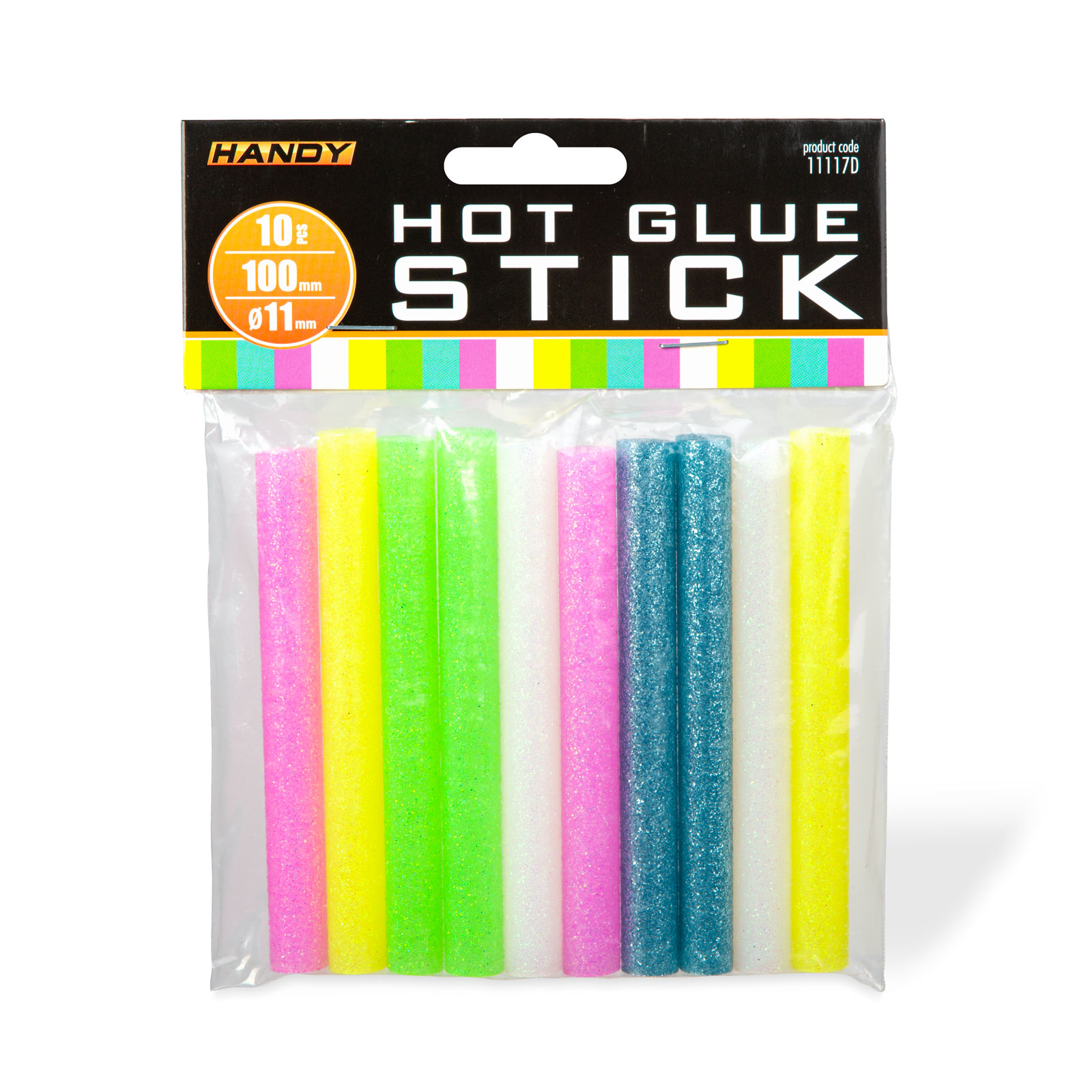 Afbeelding van Handy - Lijmpistool Vullingen Fluorescerende Kleuren - Lijmpatronen 11MM Rond - 100MM Lang - Lijm Patronen
