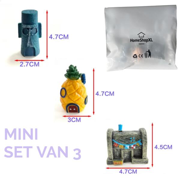 Afbeelding van Aquarium Decoratie MINI - Ornamenten - Set van 3 - BPK - 87e0 aa3c 4377 80f1 b592818e10cd