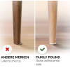 Afbeelding van 120x Premium Viltjes Stoelpoten - Wit - Zelfklevend Anti Kras Meubelvilt voor Meubels - 120 stuks - Rond en