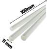 Afbeelding van Handy - Lijmpistool Vullingen - Lijmpatronen 11MM Rond - 100MM Lang - Lijm Patronen voor Lijmpistool O.A.