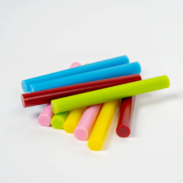 Afbeelding van Handy - Lijmpistool Vullingen Macaron Kleuren - Lijmpatronen 11MM Rond - 100MM Lang - Lijm Patronen voor