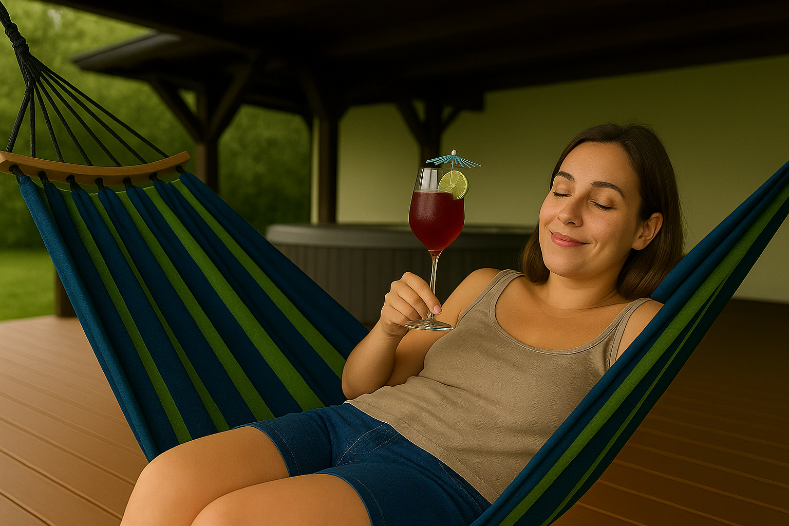 Afbeelding van HSXL Dubbele Hangmat Blauw met Spreidstok en Touwen - 1 of 2 Persoons - Lig Oppervlak 190x150cm - Lengte