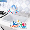 Afbeelding van Houten Keuken Speelgoed - Speelkeuken - Kinderkeuken - Speelkeukentje - 84x30x58 cm - Wit - met Licht en