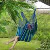 Afbeelding van Hangmat Stoel - Hangstoel voor Binnen of Buiten - Incl. 2 Kussens - Blauw - 8e06 e918 4010 bfd3 48635beae175