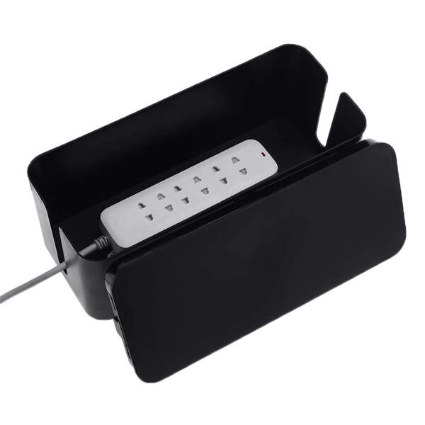Afbeelding van Stekkerdoos XL - 40.8 x 15.5 x 13.5 CM Stekker Opbergdoos - Stekker Organizer - Anti Stof Stekkerdoos -