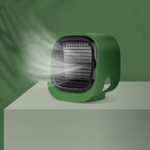 Afbeelding van Bewello® - Mini Ventilator voor Bureau - USB Ventilator met Luchtkoeler - Kleine Tafelventilator Airco -