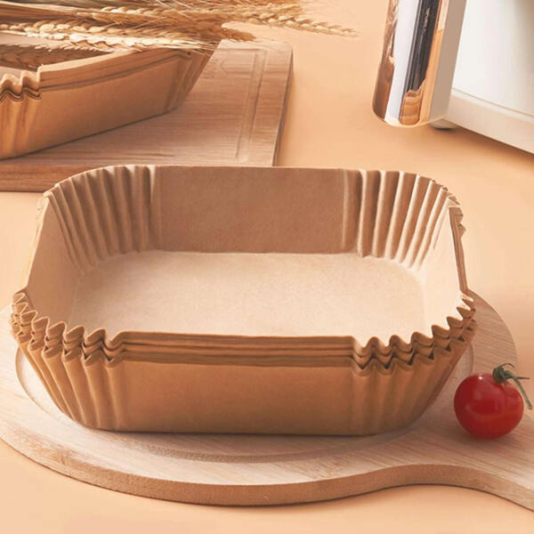 Afbeelding van Bewello Airfryer Bakpapier Vierkant - 20x20 cm - Air Fryer Bakpapier XXL - Airfryer Wegwerpbakjes - 50 stuks