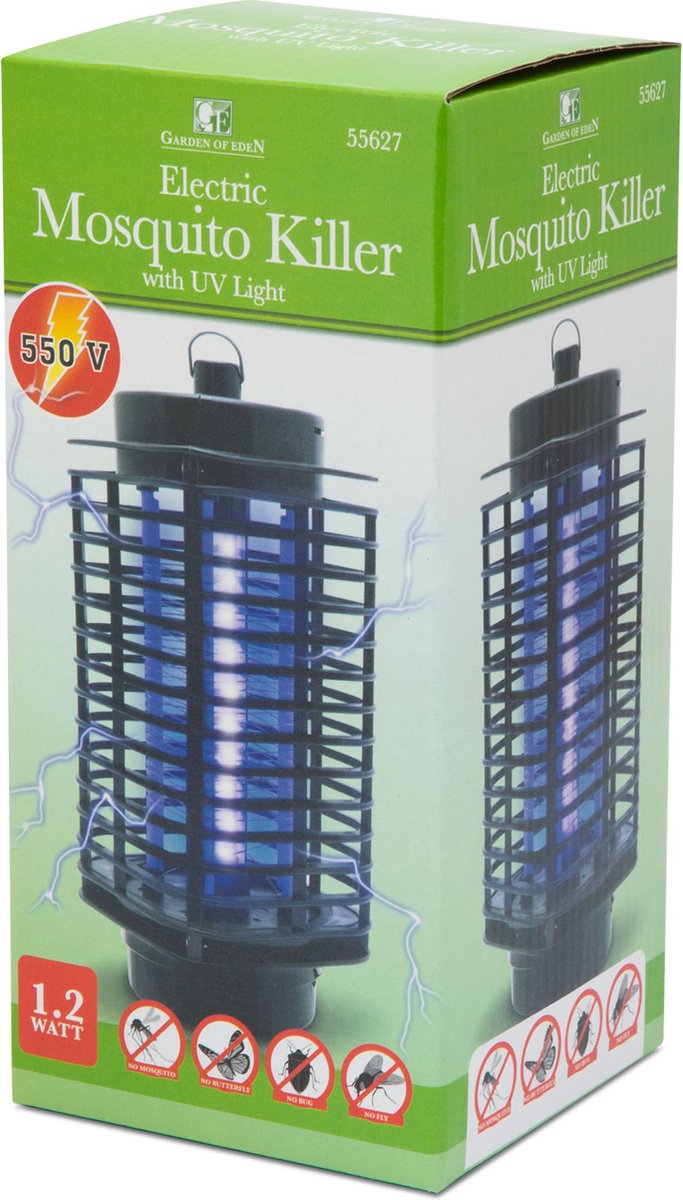 Afbeelding van Garden of Eden - Vliegenlamp Vliegenvanger - Elektrische Muggenlamp - 500V - tot 40m2 - Insectenlamp - 8fa4