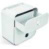 Afbeelding van Bewello® - WC Rolhouder - Toiletrolhouder - Zelfklevend WC Kastje - Wit met Grijs - 205 x 125 x 220 mm -