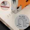 Afbeelding van Handy - Professioneel Nietpistool Tacker in Case - met 1500 nietjes & Opbergkoffer - Nietmachine /
