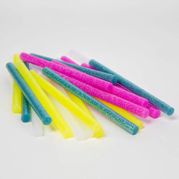 Afbeelding van Handy - Lijmpistool Vullingen Fluorescerende Kleuren - Lijmpatronen 7MM Rond - 100MM Lang - Lijm Patronen