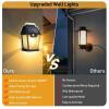 Afbeelding van Landelijke Hangende Tuin Lantaarn met LED Bol lamp Solar - Windlicht op Zonne-Energie - Wandlamp voor Buiten